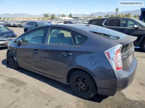 2013 Toyota Prius Four VIN JTDKN3DU6D5700137 фото 2