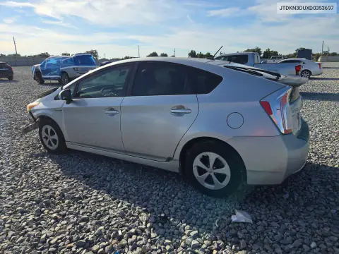 JTDKN3DUXD0353697 — 2013 Toyota Prius, фото 2 с аукциона Copart, Передняя часть