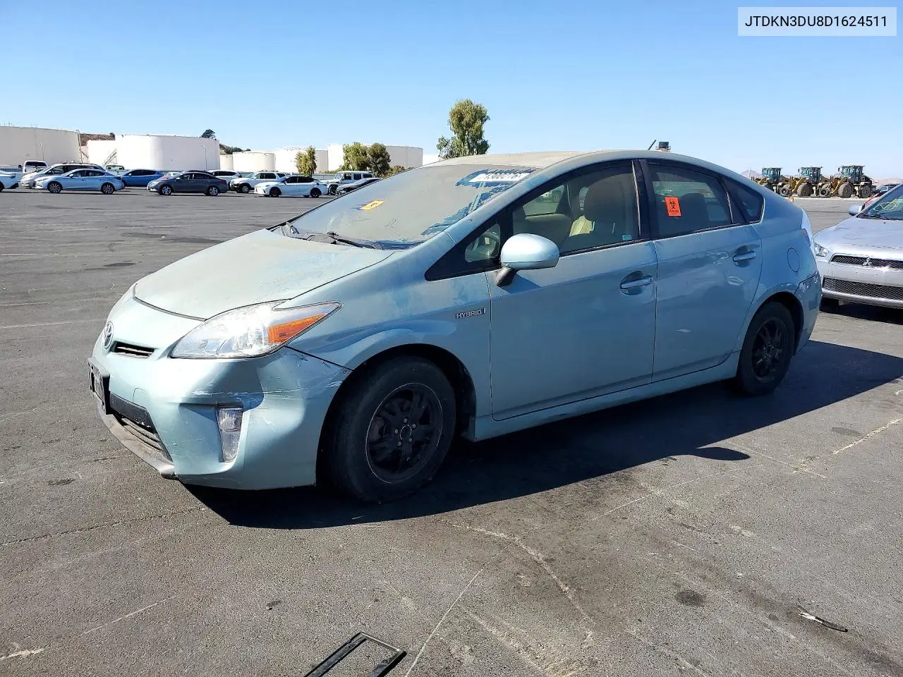 2013 Toyota Prius Two VIN JTDKN3DU8D1624511 фото 1