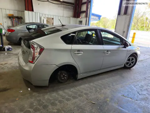 2013 Toyota Prius Three VIN JTDKN3DU8D5629670 фото 3