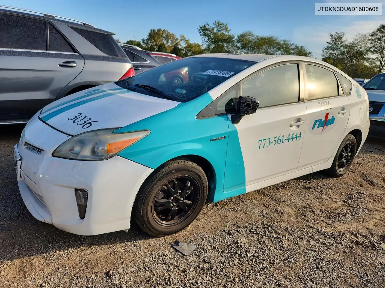 2013 Toyota Prius Two VIN JTDKN3DU6D1680608 фото 1