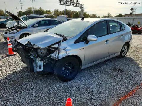 2013 Toyota Prius Two VIN JTDKN3DU2D0348039 фото 1