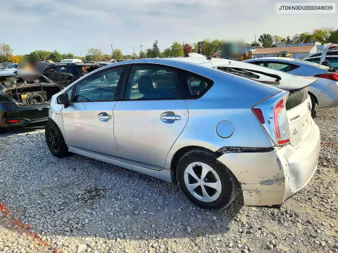 2013 Toyota Prius Two VIN JTDKN3DU2D0348039 фото 2