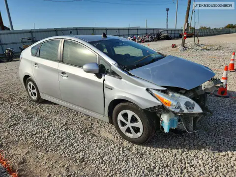 2013 Toyota Prius Two VIN JTDKN3DU2D0348039 фото 4