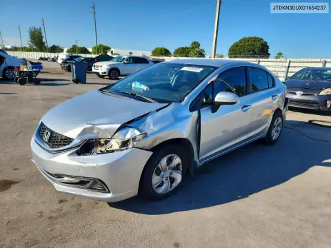 JTDKN3DUXD1654237 — 2013 Toyota Prius, Задняя часть, фото до ремонта