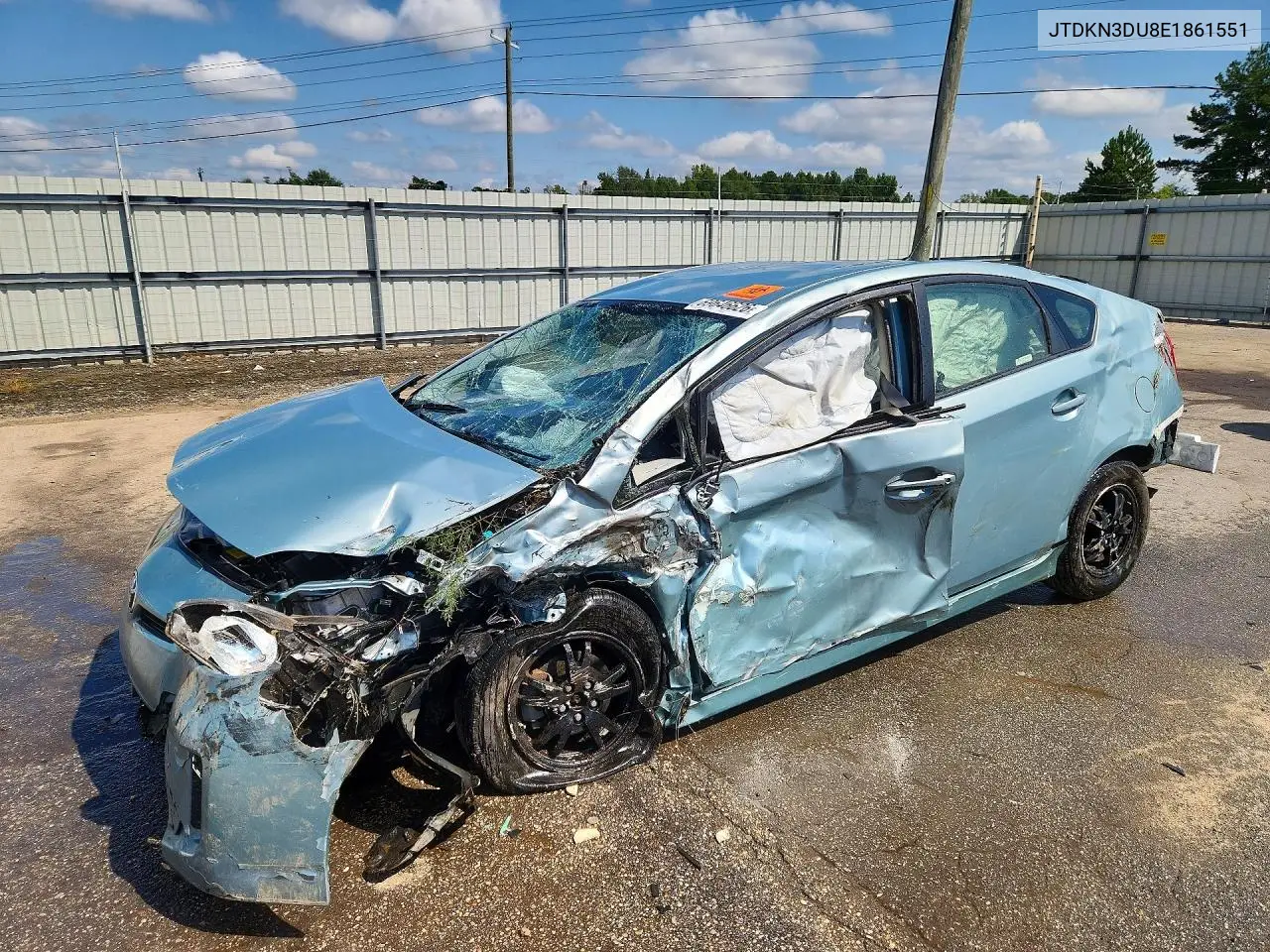 2014 Toyota Prius Two VIN JTDKN3DU8E1861551 фото 1