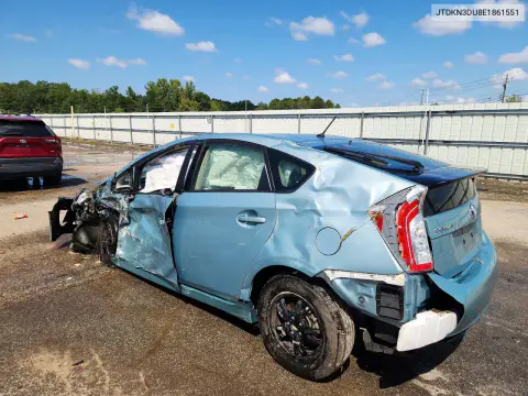 2014 Toyota Prius Two VIN JTDKN3DU8E1861551 фото 2