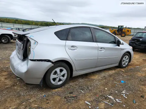 2014 Toyota Prius Four VIN JTDKN3DU9E1738499 фото 3