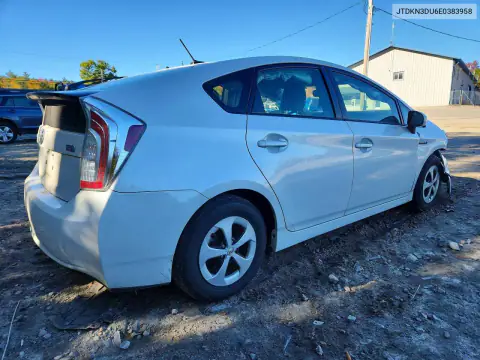 JTDKN3DU6E0383958 — 2014 Toyota Prius, фото 3 с аукциона Copart, Передняя часть