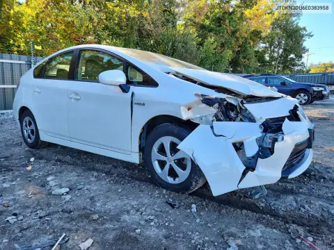 JTDKN3DU6E0383958 — 2014 Toyota Prius, фото 4 с аукциона Copart, Передняя часть