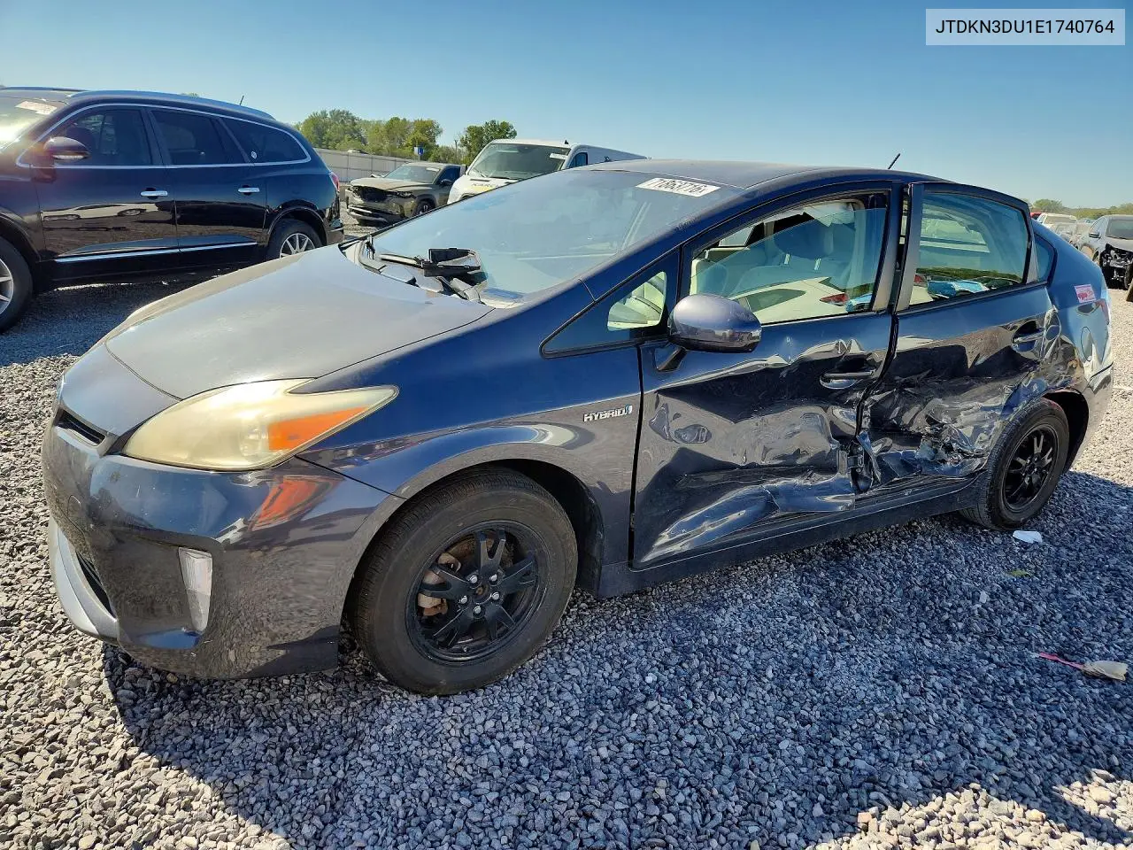 2014 Toyota Prius Two VIN JTDKN3DU1E1740764 фото 1