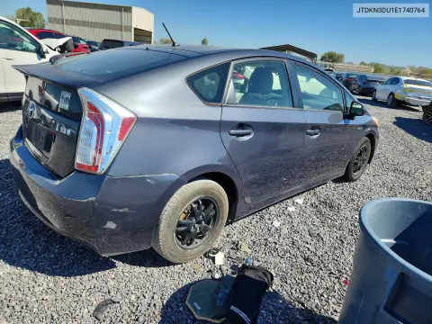 2014 Toyota Prius Two VIN JTDKN3DU1E1740764 фото 3