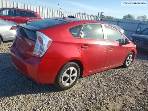 2014 Toyota Prius Three VIN JTDKN3DU9E0385929 фото 3