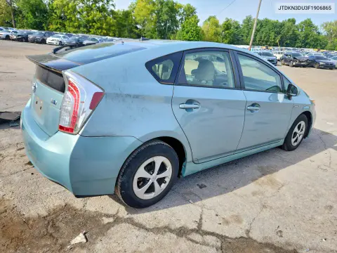 2015 Toyota Prius Three VIN JTDKN3DU3F1906865 фото 3