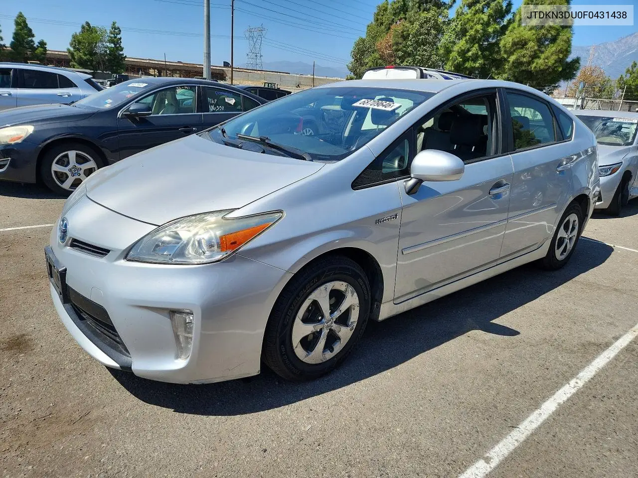 2015 Toyota Prius Four VIN JTDKN3DU0F0431438 фото 1