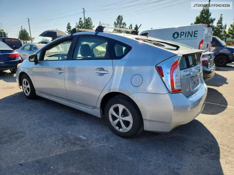 2015 Toyota Prius Two VIN JTDKN3DU1F0424336 фото 2