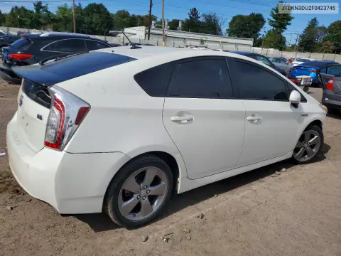 JTDKN3DU2F0423745 — 2015 Toyota Prius, фото 3 с аукциона Copart, Передняя часть
