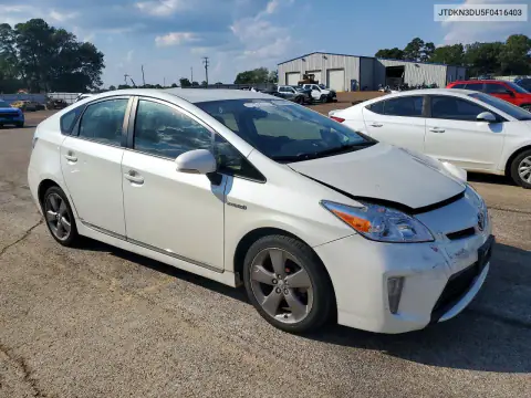 JTDKN3DU5F0416403 — 2015 Toyota Prius, фото 4 с аукциона Copart, Передняя часть