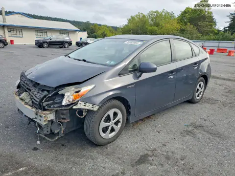 JTDKN3DU4F0434486 — 2015 Toyota Prius, Передняя часть, фото до ремонта