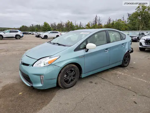 JTDKN3DU0F2000909 — 2015 Toyota Prius, Задняя часть, фото до ремонта