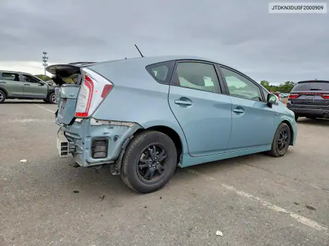 JTDKN3DU0F2000909 — 2015 Toyota Prius, фото 3 с аукциона Copart 19.10.2026, Задняя часть