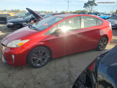 JTDKN3DU8F0434751 — 2015 Toyota Prius, Передняя часть, фото до ремонта