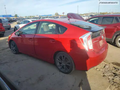 2015 Toyota Prius Two VIN JTDKN3DU8F0434751 фото 2