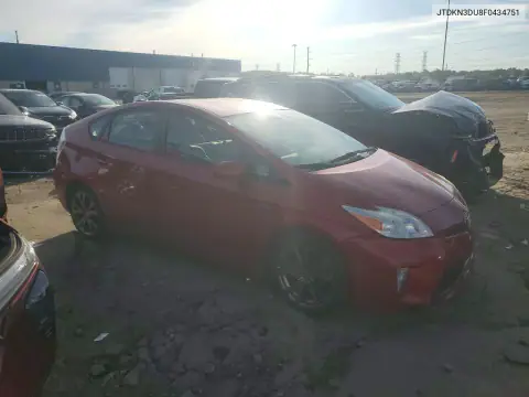 2015 Toyota Prius Two VIN JTDKN3DU8F0434751 фото 4