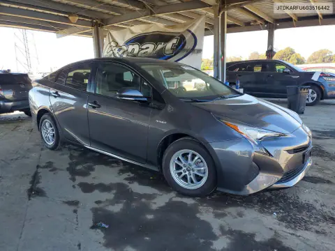 2016 Toyota Prius Four VIN JTDKARFU6G3516442 фото 4