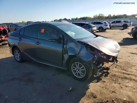 JTDKARFU6G3007385 — 2016 Toyota Prius, фото 4 с аукциона Copart 21.10.2026, Передняя часть