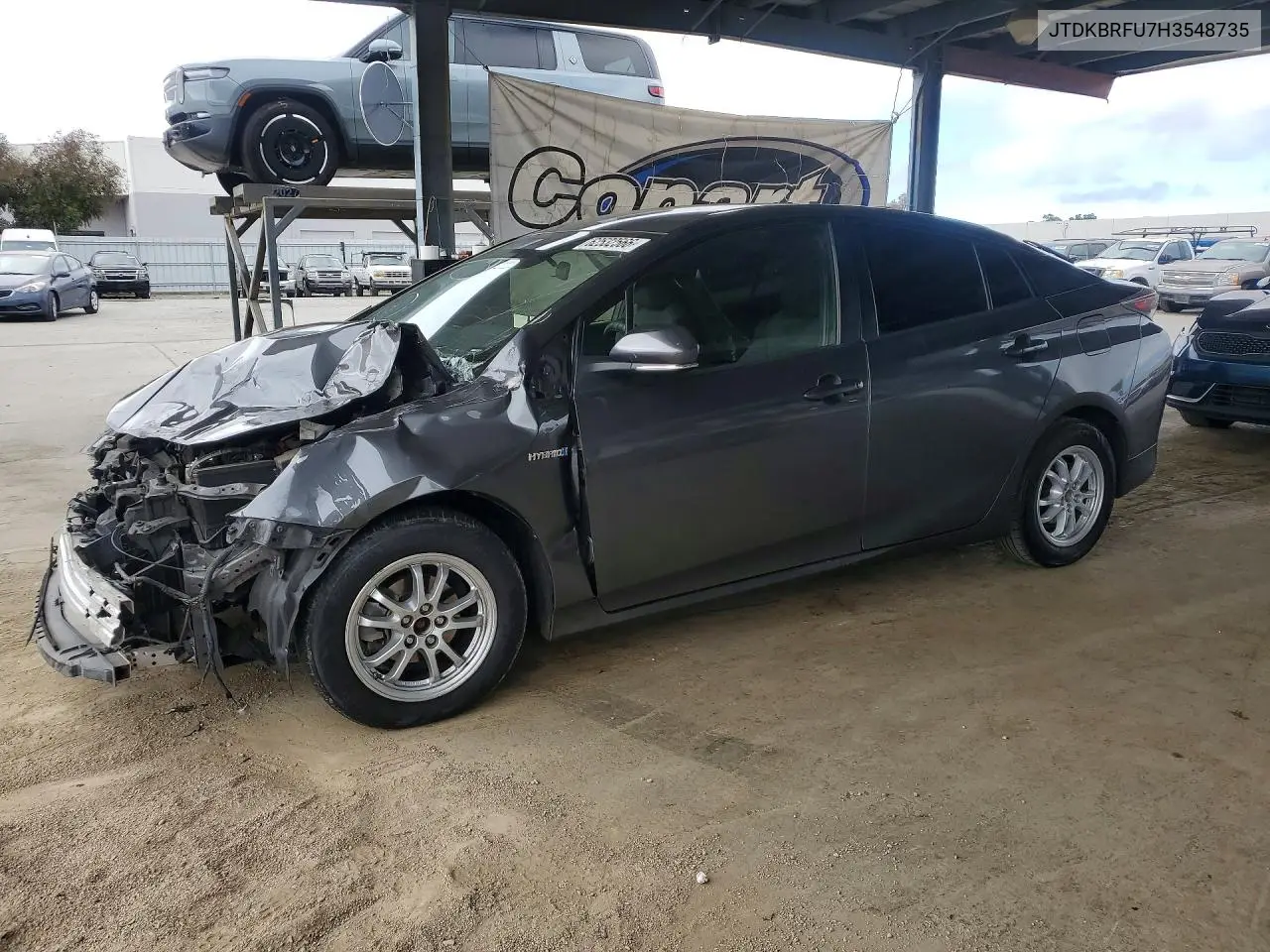 2017 Toyota Prius Two VIN JTDKBRFU7H3548735 фото 1