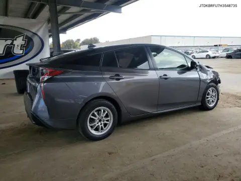 2017 Toyota Prius Two VIN JTDKBRFU7H3548735 фото 3