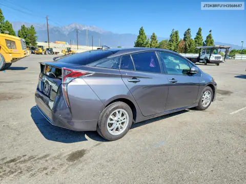2017 Toyota Prius Two VIN JTDKBRFU1H3568687 фото 3