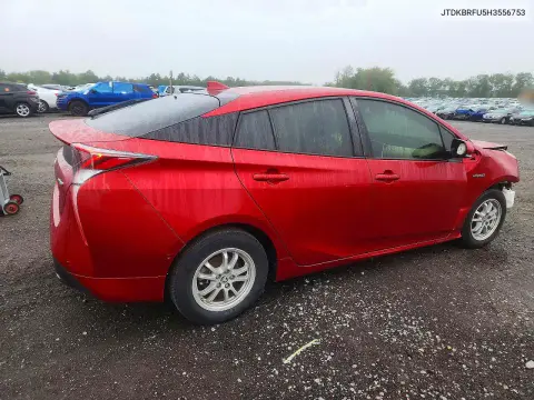 2017 Toyota Prius Two VIN JTDKBRFU5H3556753 фото 3