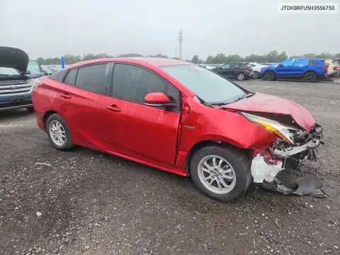 2017 Toyota Prius Two VIN JTDKBRFU5H3556753 фото 4
