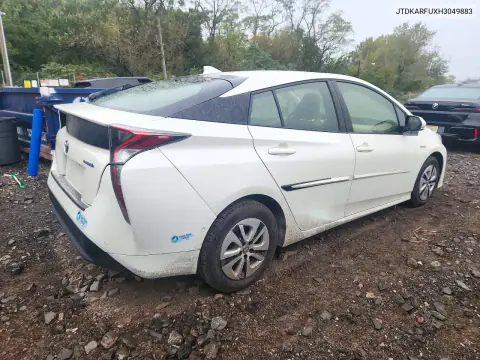 2017 Toyota Prius Three VIN JTDKARFUXH3049883 фото 3