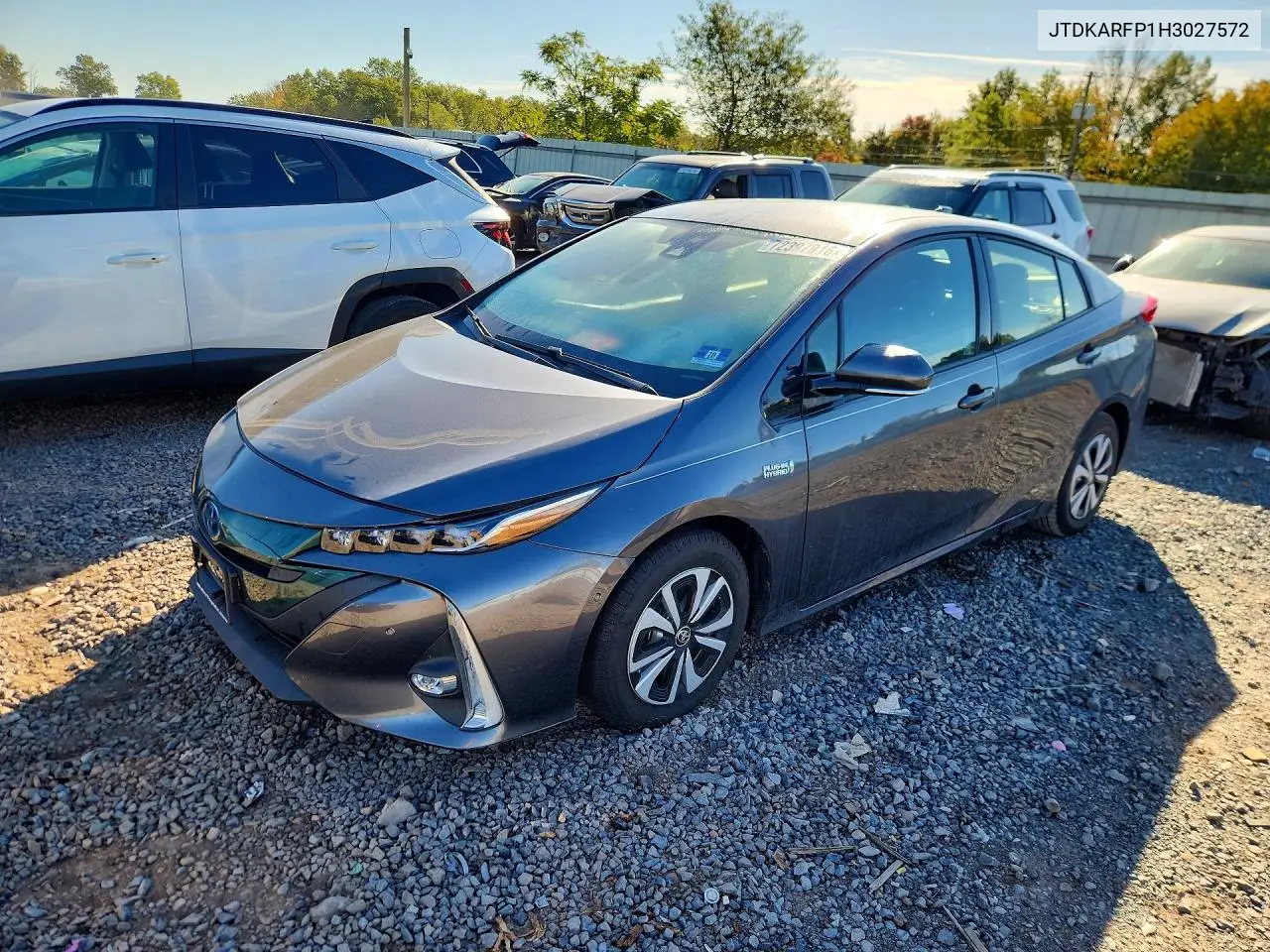 2017 Toyota Prius Prime Advanced VIN JTDKARFP1H3027572 фото 1