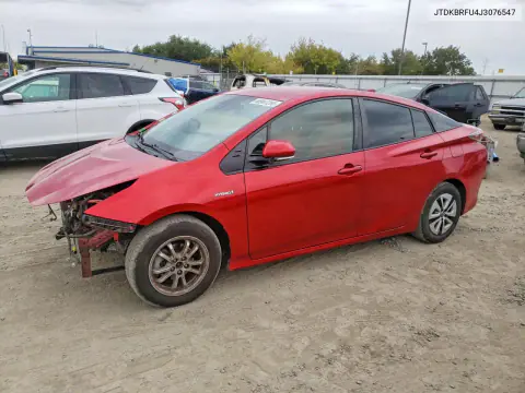 JTDKBRFU4J3076547 — 2018 Toyota Prius, Передняя часть, фото до ремонта
