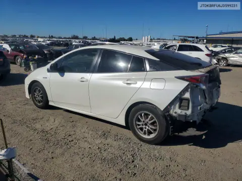 2018 Toyota Prius Two VIN JTDKBRFU6J3599231 фото 2