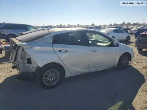 2018 Toyota Prius Two VIN JTDKBRFU6J3599231 фото 3