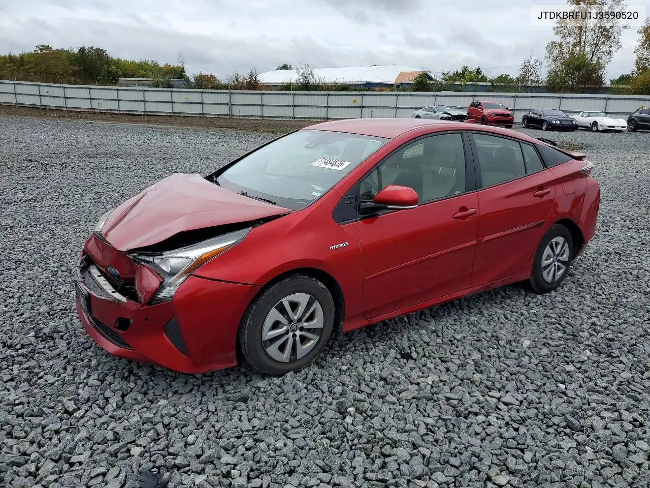 2018 Toyota Prius Two VIN JTDKBRFU1J3590520 фото 1