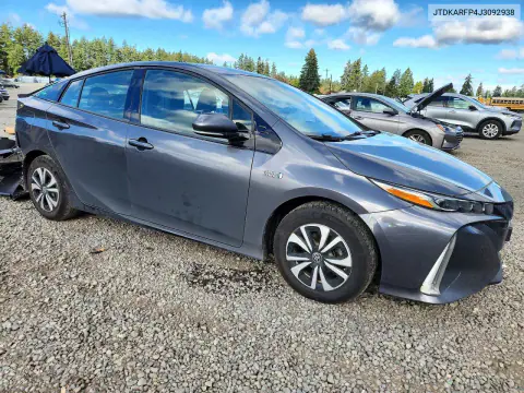 2018 Toyota Prius Prime Premium VIN JTDKARFP4J3092938 фото 4