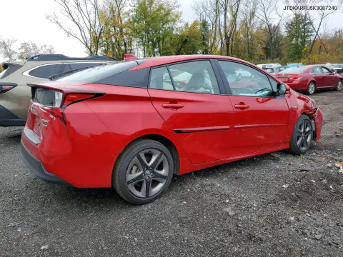 2019 Toyota Prius Limited VIN JTDKARFU5K3087240 фото 3