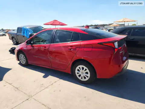 2020 Toyota Prius L Eco VIN JTDKARFU6L3112583 фото 2