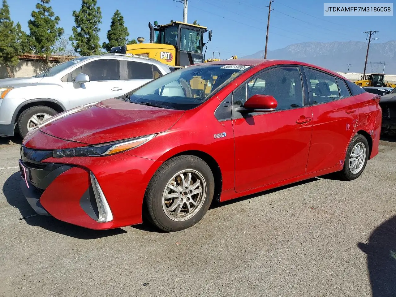 2021 Toyota Prius Prime Xle VIN JTDKAMFP7M3186058 фото 1