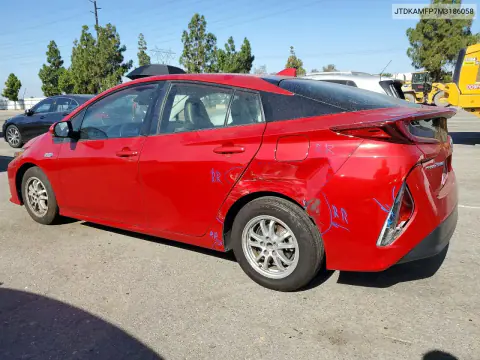 2021 Toyota Prius Prime Xle VIN JTDKAMFP7M3186058 фото 2