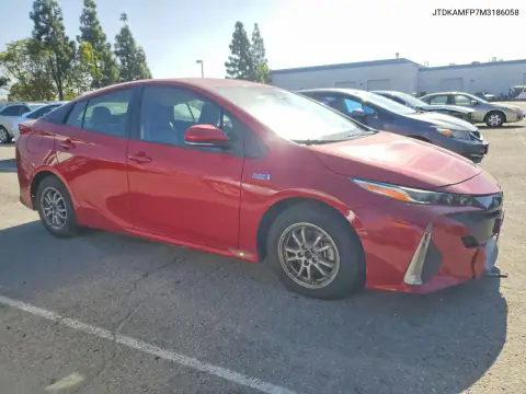 2021 Toyota Prius Prime Xle VIN JTDKAMFP7M3186058 фото 4