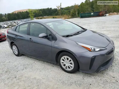 2021 Toyota Prius Le VIN JTDKAMFU5M3151668 фото 4