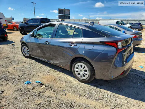 2022 Toyota Prius L Eco VIN JTDKAMFU0N3169559 фото 2