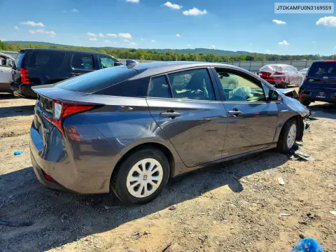 2022 Toyota Prius L Eco VIN JTDKAMFU0N3169559 фото 3